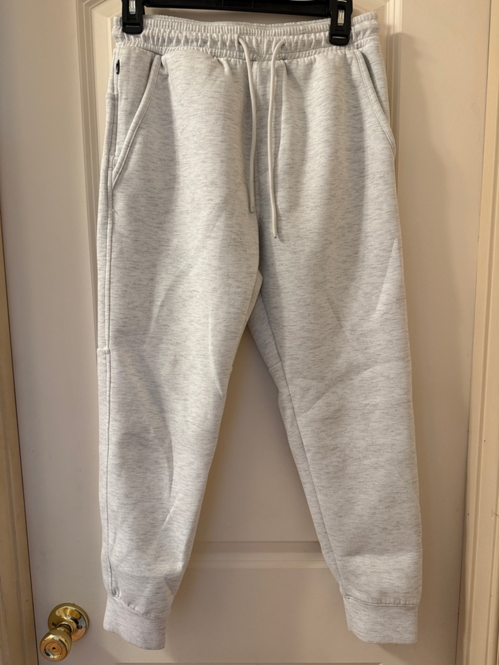 American Eagle Outfitters Light Gray Heather Jogger Sweatpants